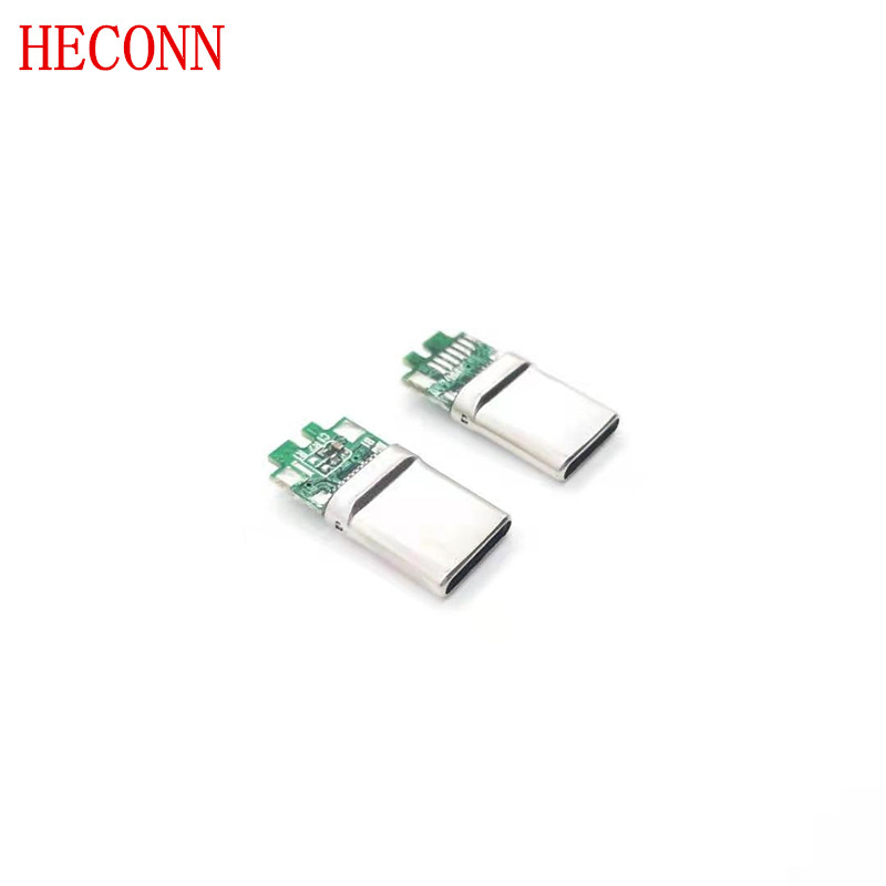     USB-Type-CM/夾板0.8拉伸款/C1=10NF R2=56K/彎端/15卡勾